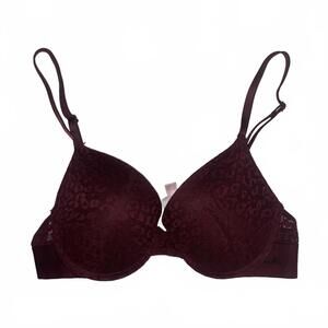 Victorias Secret Burgundy Bra 32C